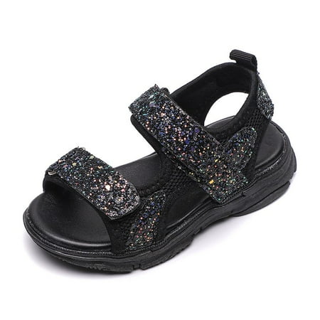 

Baby shoes Children Baby Girls Boys Girls Mesh Bling Sequins Sport Sandals Shoes Fragarn
