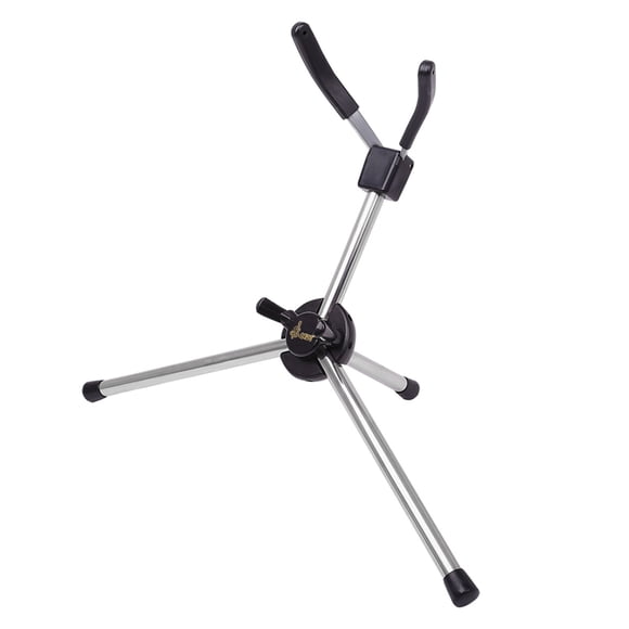 LADE LADE LD-128 Portable Foldable Soprano Saxophone Stand with Carrying Bag, Durable Metal Tripod Design for Studio Storage or Exhibition Display