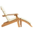 thumbnail image 5 of vidaXL Garden Collection Outdoor Chair Acacia Wood with Cushion - Cream White Foldable, 5 of 8