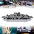 thumbnail image 4 of Gas Stove Top, Tempered Glass Gas Hob Heat Evenly Multi Stage Firepower 3 Burner  for  for RV, 4 of 7