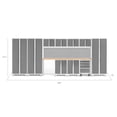 thumbnail image 2 of NewAge Products Bold Series Platinum 12 Piece Cabinet Set, Heavy Duty 24-Gauge Steel Garage Storage System, Slatwall Included, 2 of 12
