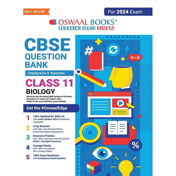 Oswaal CBSE Class 11 Biology Question Bank (2024 Exam), (Paperback)