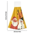 thumbnail image 3 of Different Design 2pcs Loop Hanging Bathroom Kitchen Hand Towel Green Red Diamonds Gold Yellow, 3 of 7