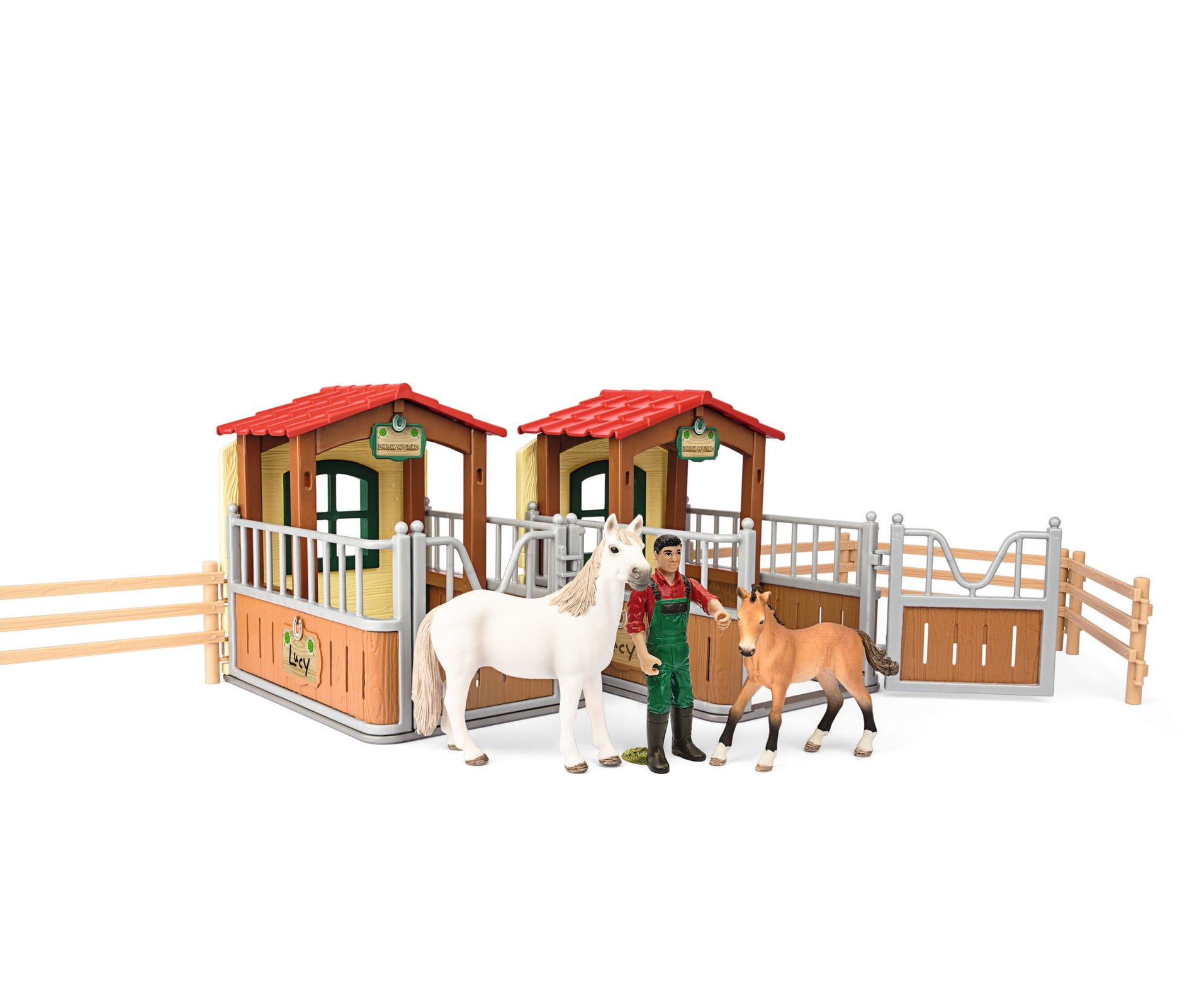 Bullyland Riding Club horse stables stable for toy horses equestrian barn farm 