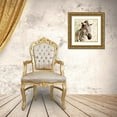thumbnail image 3 of Dee Dee 26x26 Gold Ornate Wood Framed with Double Matting Museum Art Print Titled - The Zebra, 3 of 4