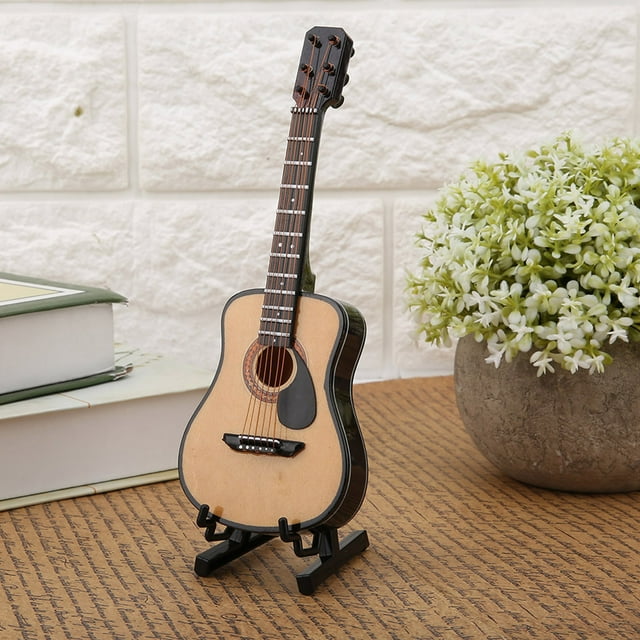 Miniature Guitar Model,Miniature Wooden Guitar Model Guitar Mini Guitar Model Optimal Efficiency
