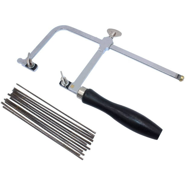 NIUPIKA Jeweler Saw Frame Jewelry Saw Adjustable with 144 Blades Professional Hand Saws Making