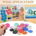 thumbnail image 7 of Uxcell 100 Pack 1.2 Inch Plastic Poker Chips, Mini Bingo Chips Learning Counters Counting Counters Disks Markers Opaque Game Tokens for Game Play Math Counting, Purple, 7 of 7