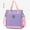 Purple, variant on HOARBOEG Tote Bag, Activity Shoulder Bags, Gift Bag, Reusable Messenger Bag, Multipurpose Bag That Can Be Used As A Backpack