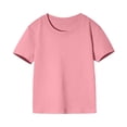 thumbnail image 2 of SDNall Toddler Boys Girl T-Shirt Comfortable Solid Color Short Sleeve Cotton T-Shirt Top Age:6 Years, 2 of 9