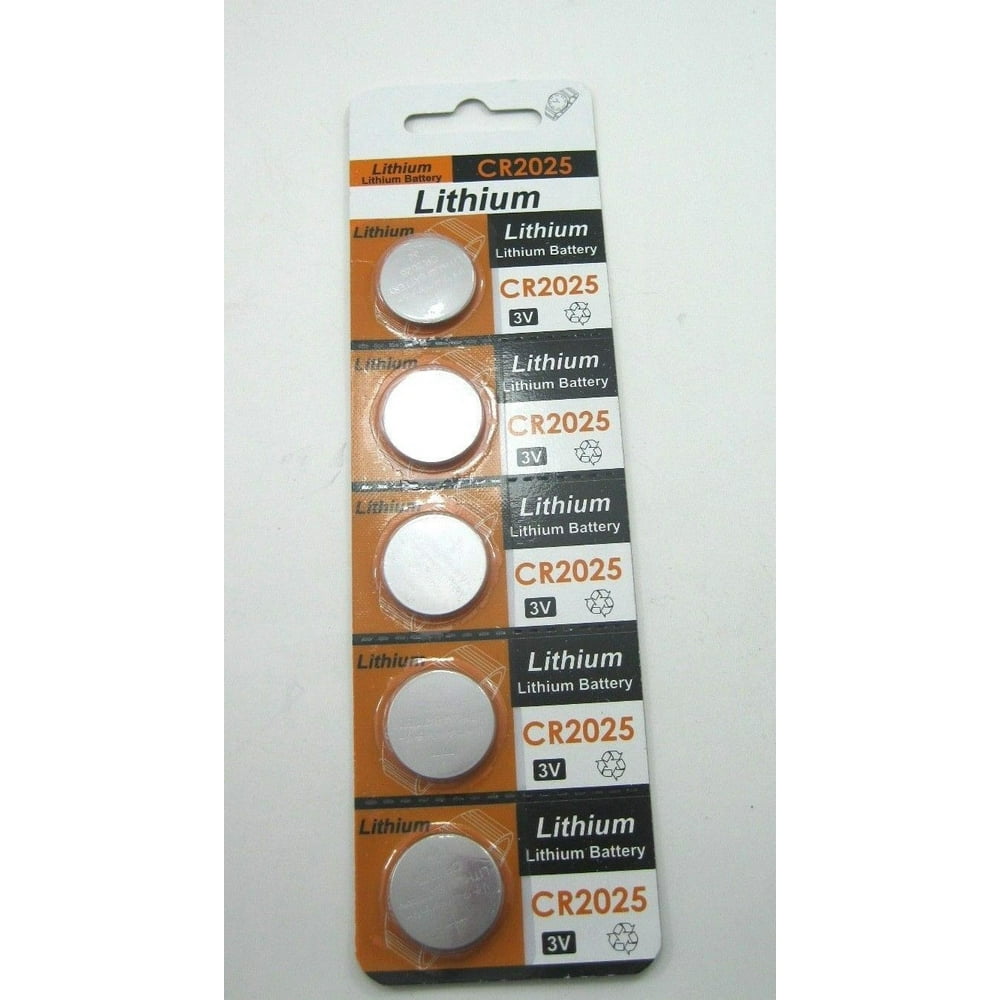 5pcs/pack CR2025 Lithium 3Volt Button Cell Battery