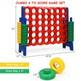thumbnail image 2 of Gymax Giant 4-In-A-Row 4-to-Score Game with bag Indoor Outdoor Party Family Time Game, 2 of 10