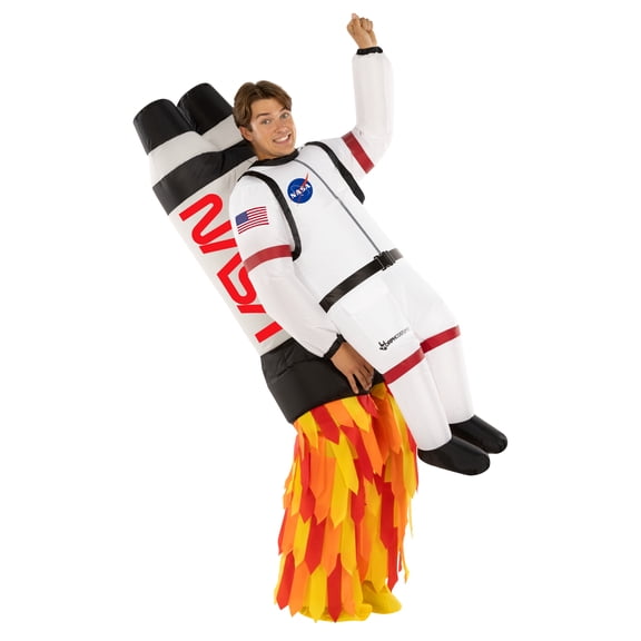 Morph Astro Jetpack Inflatable Adult Halloween Costume For Unisex White One Size