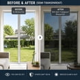 thumbnail image 5 of One Way Privacy Window Film, See Out Window Tint for Home Heat Control Sun Blocking Anti UV Mirror Reflective Covering Not in Static Cling No Glue, 20 inch×6.6ft, 5 of 7
