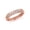 Rose Gold, variant on Gold Lab Grown Diamond Ribbed Band Ring (10K Yellow Gold,Size 4)
