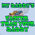 thumbnail image 2 of CafePress - My Daddy's Faster... Infant Bodysuit - Baby Light Bodysuit, Size Newborn - 24 Months, 2 of 4