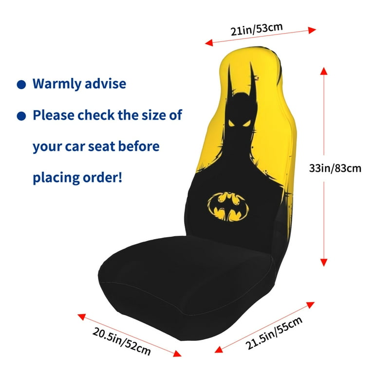 Batman Car Seat Covers Set 2Pcs, Front Seat Covers for Car Truck