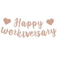 thumbnail image 1 of Banner RICHHHA de brillo rosa dorado para feliz aniversario laboral, 1 of 6