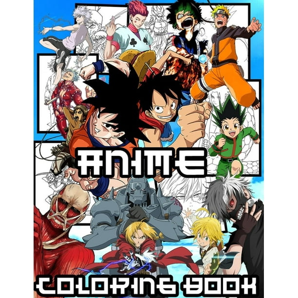 Anime Mix: anime coloring book : +100 anime characters - anime Coloring book for adults, teen-agers and also kids - naruto dragon ball tokyo ghoul full metal alchemist detective conan attack on Anime Mix: anime coloring book : +100 anime characters - anime Coloring book for adults, teen-agers and also kids - naruto dragon ball tokyo ghoul full metal alchemist detective conan attack on