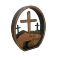 thumbnail image 6 of XGFHYJEH Easter Decoration, Easter Decorations for the Home, Easter Decor, Easter Decoration Wooden Easter Resurrection Scene Tomb Tray Set Easter Decor For Religious Home Office Tabletop, 6 of 7