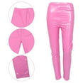 thumbnail image 2 of 1Pc Leather Leggings High Waist Pants Women Elastic Tights Fashion Pants, 2 of 7