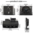 thumbnail image 3 of 12V Bajo Dash AC Kit, 10000BTU Aire Acondicionado Eléctrico con Control Remoto, Universal para Coche, Semi Camión, Caravana, Camper Van, SUV, 3 of 9