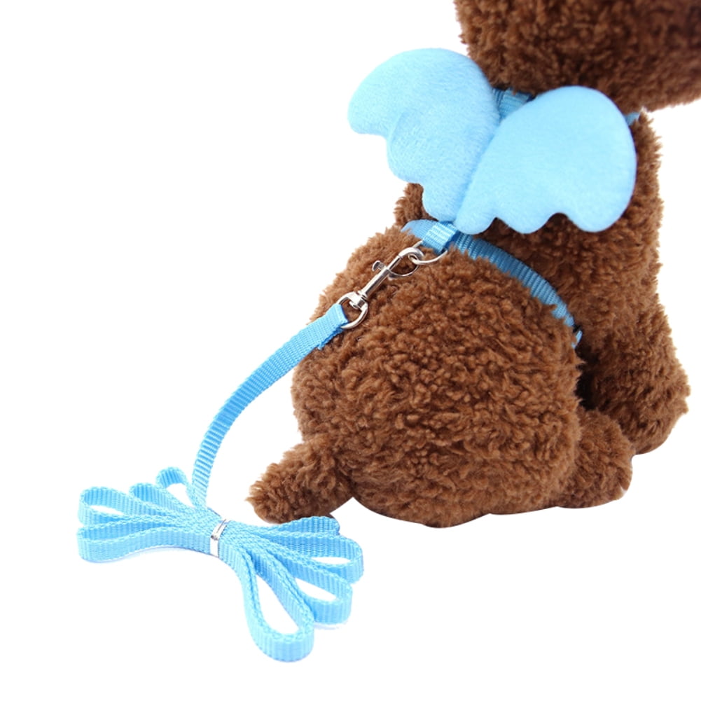Adjustable Pet Dog Cat Puppy Nylon Angel Wings Lead Leash Traction Rope XS-M 