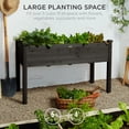 thumbnail image 2 of Best Choice Products 48x24x30in Raised Garden Bed, Elevated Wooden Planter for Yard w/ Foot Caps, Liner - Black, 2 of 7