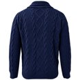thumbnail image 6 of Lovzfmll Cardigan for Men, Shawl Collar Cable Knit Button Front, Casual Long Sleeve Sweater for Men, L, 6 of 6