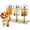 Semi-gold plated, variant on Beverage Dispenser 6.6 Gallon Stainless Steel with Ice Core and Stand and Drip-Free Spigot for Parties Weddings Hotels Catering Three Heads Gold Finish