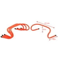 thumbnail image 4 of Trademark Innovations 6" Soccer Training Adjustable Agility Speed Training Hurdles (Pack of 4, Orange), 4 of 5