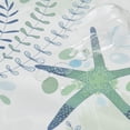thumbnail image 5 of Ocean Beach Rectangle Tablecloth Teal Coastal Nautical Table Cover Sea Shell Coral Decorative Waterproof Table Cloth for Kitchen,Dining Room,Restaurant,Outdoor Holiday,60x84 Inches, 5 of 5