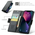 thumbnail image 3 of Compatible with iPhone 14 Wallet Case, PU Leather Flip Case with Card Holders RFID Blocking Stand [Shockproof TPU Inner Shell] Phone Cover for iPhone 14, Black, 3 of 11