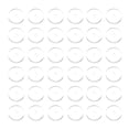 thumbnail image 1 of Uxcell 100 Pcs 5 mm Tapones de respaldo para aretes de silicona almohadillas claras, 1 of 6