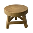 thumbnail image 4 of DYNWAVECA Wood Plant Stool Rustic Decorative Flower Shelf for Table Desktop Home Decor brown, 4 of 9