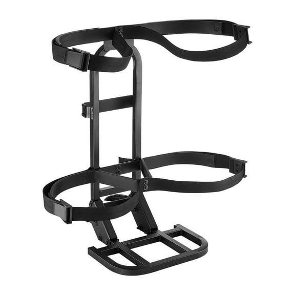 Golf Cart Rear Seat Bag Holder - Carbon Steel Golf Bag Mount for EZGO Club Car Yamaha - 27.1 x 15.6 x 29.7 Inch - No Drill Install