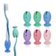 thumbnail image 1 of Funda de silicona para cepillo de dientes de viaje con ventosa, juego de 6 soportes para cepillos de dientes para niños, funda portátil para cabeza de cepillo de dientes para el hogar, Camping TUNC Sencillez, 1 of 5