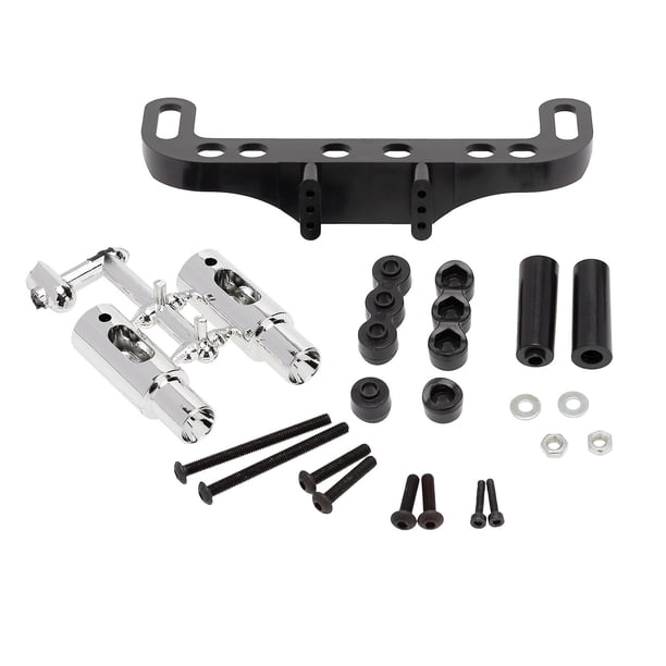 Juego de tubos de escape Marco de placa de matrícula para piezas de decoración de coche 1:10 Rc Diy