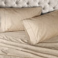 thumbnail image 7 of Superior 600 Thread Count 3-Piece Sand Paisley Cotton Blend Sheet Set, Twin XL, 7 of 7