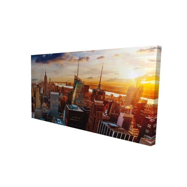 Begin City Of New York By Dawn - Print on canvas by Begin Edition