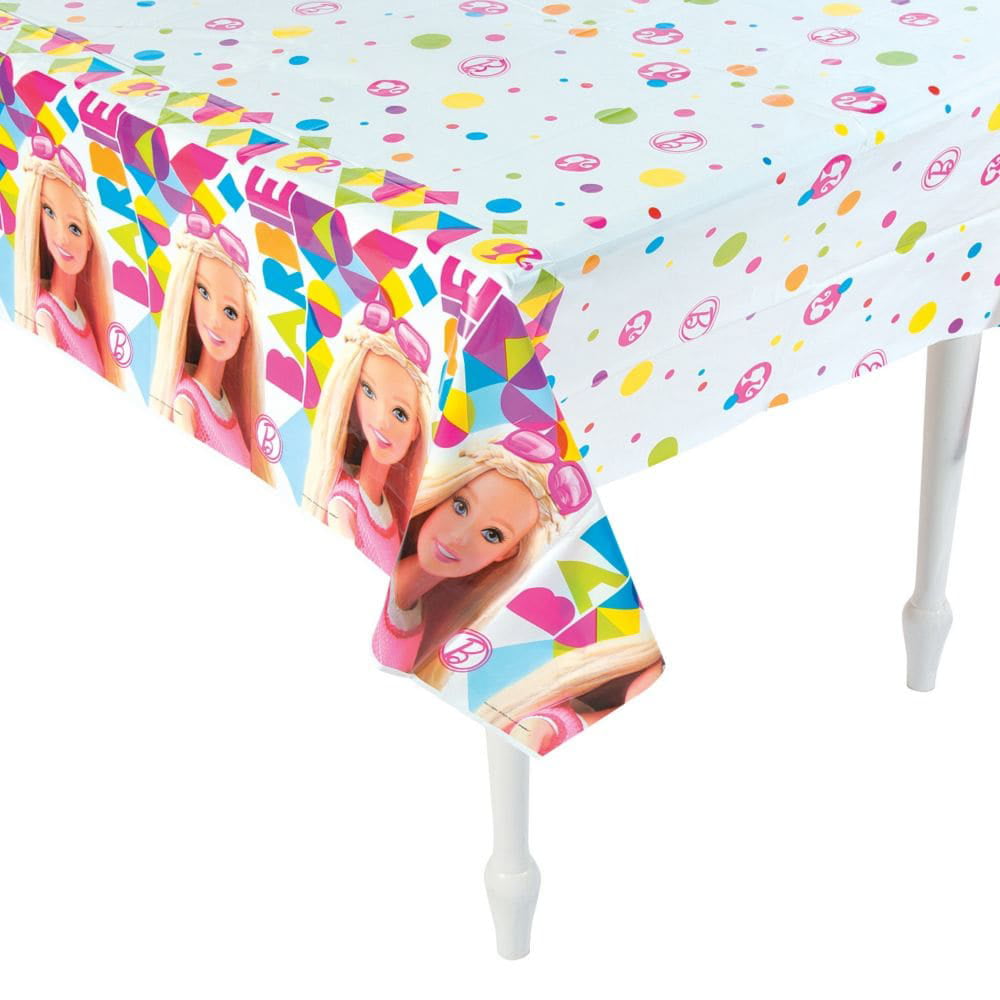 BARBIE PLASTIC TABLE COVER Birthday Party Supplies