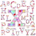 thumbnail image 2 of Guardoinrt Sewing Letter Patches Shiny Stitching Ornament Clothes Decor Alphabet Patch Type 2 1Set, 2 of 6