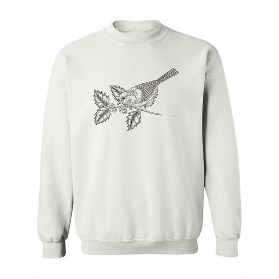 Bird Sitting On A Branch Sweatshirt Women -Image by Shutterstock, Female Small