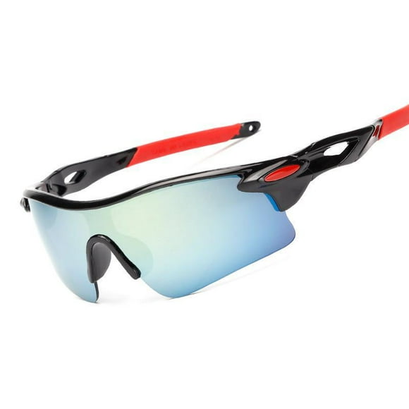 Cyclisme Outdoor Sports lunettes de soleil lunettes de soleil 9181 nouveau PC hommes femmes lunettes de soleil Riding, jambes lumineuses Noir Rouge