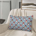 thumbnail image 5 of Naloa Snowflake Christmas gnome Pillowcase, Throw Pillowcase, Wrinkle-Free, Stain-Resistant with Hidden Zipper for Bedroom Sofa-16"x24", 5 of 6
