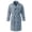 Light Blue, variant on Hulanddfd Mens Coat Double Breasted Belted Trench Coat, Long Windbreaker with Pockets & Button Cuffs, Elegant Outerwear