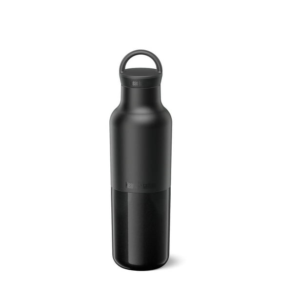 Klean Kanteen Rise Classic Insulated Water Bottle - Keep Drinks Cold for 65 Hours - Stainless Steel - Insulated Water Bottle - Leak & Sweat-Proof - Arch Loop Cap - 20 oz - Black