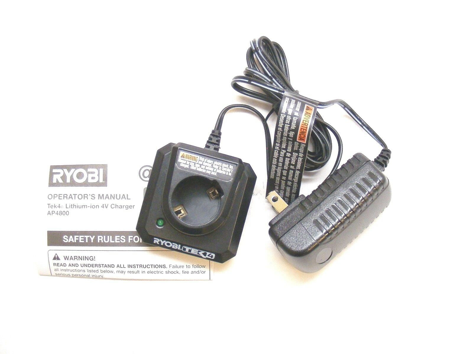 Ryobi 140132007 TEK4 AP4800 Li-on 4v 10-12hr Charger 