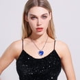 thumbnail image 3 of Collar AILUOR Titanic Heart of The Ocean, cristal azul, 3 of 9