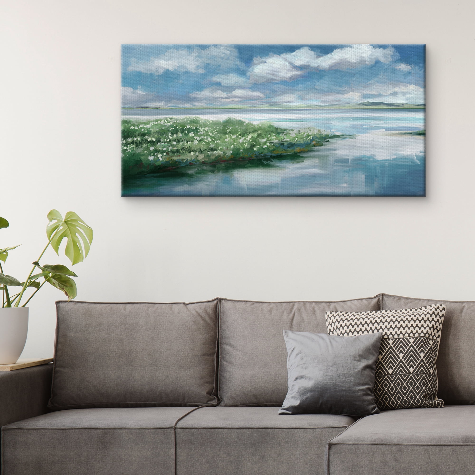 Fine Art Canvas Summer Inlet by Studio Arts Canvas Art Print
